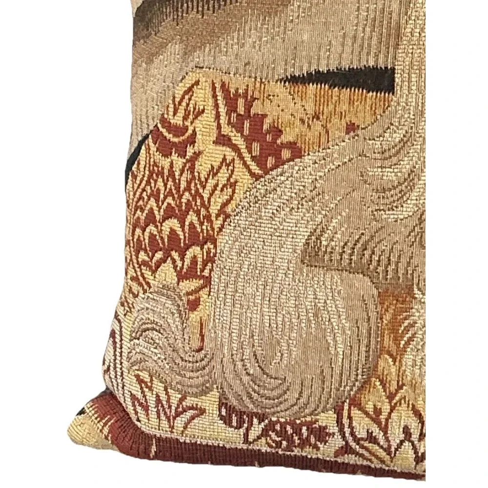 Pillow Tapestry Shih Tzu Dog Brown Zips St Island GA France